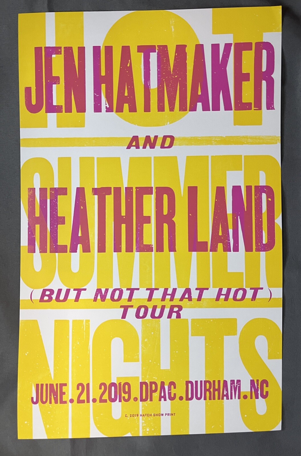 2019.06.21 Hatch Show Print Jen Hatmaker & Heather Land @ DPAC Durham NC
