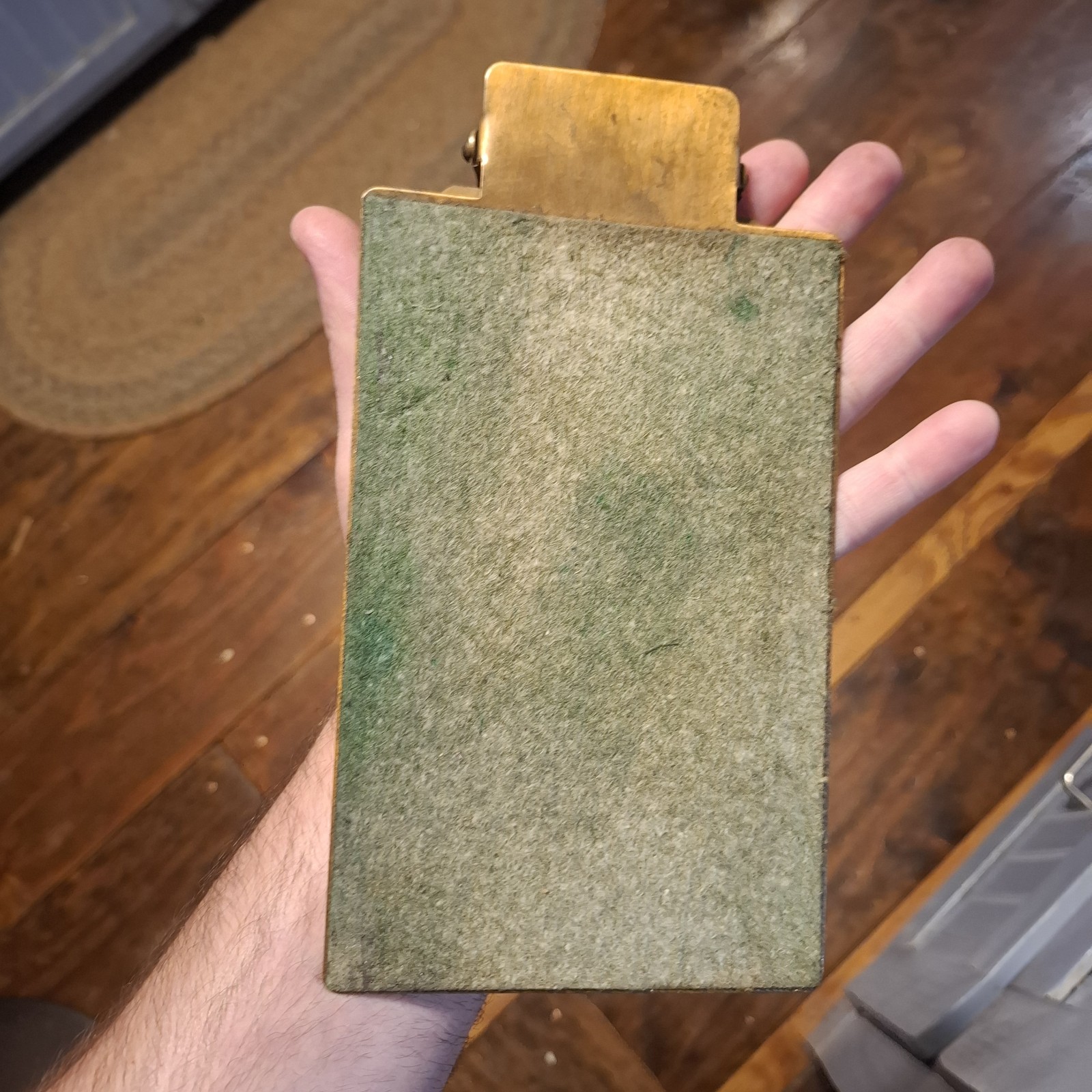 Very rare Vintage Solid Brass coca-Cola Advertising Paper Clipboard