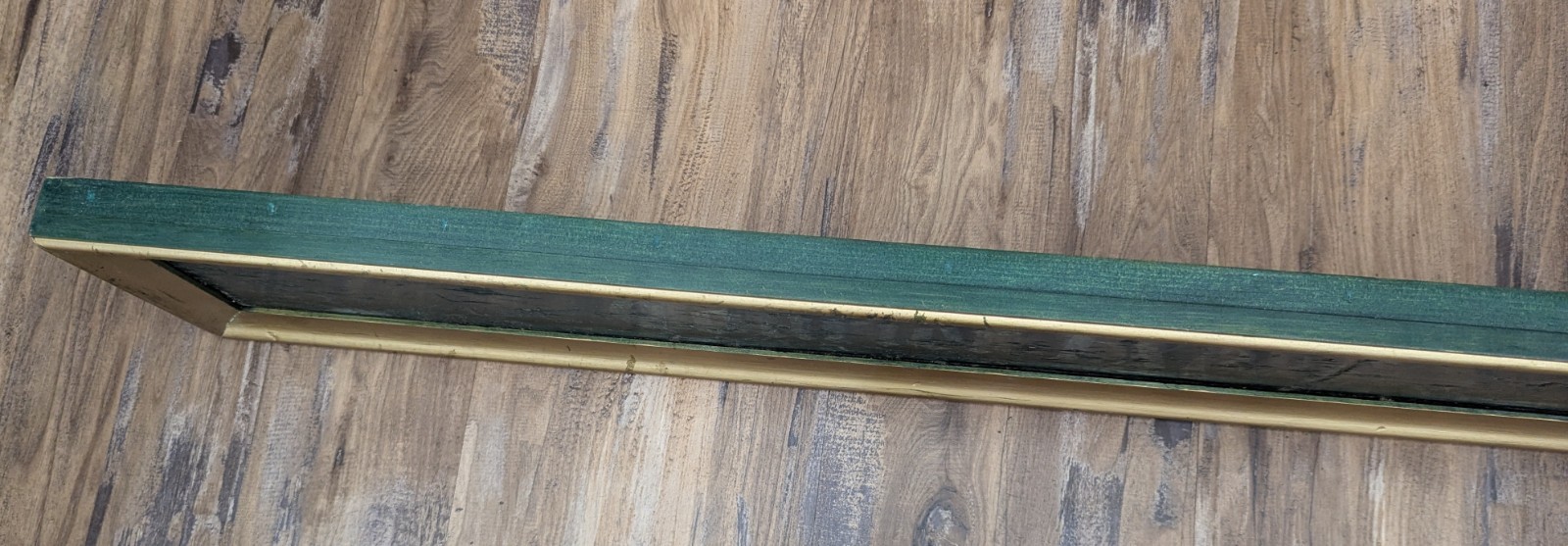 Vtg Courier Express Buffalo NY Newspaper Green Wooden Advertising Sign