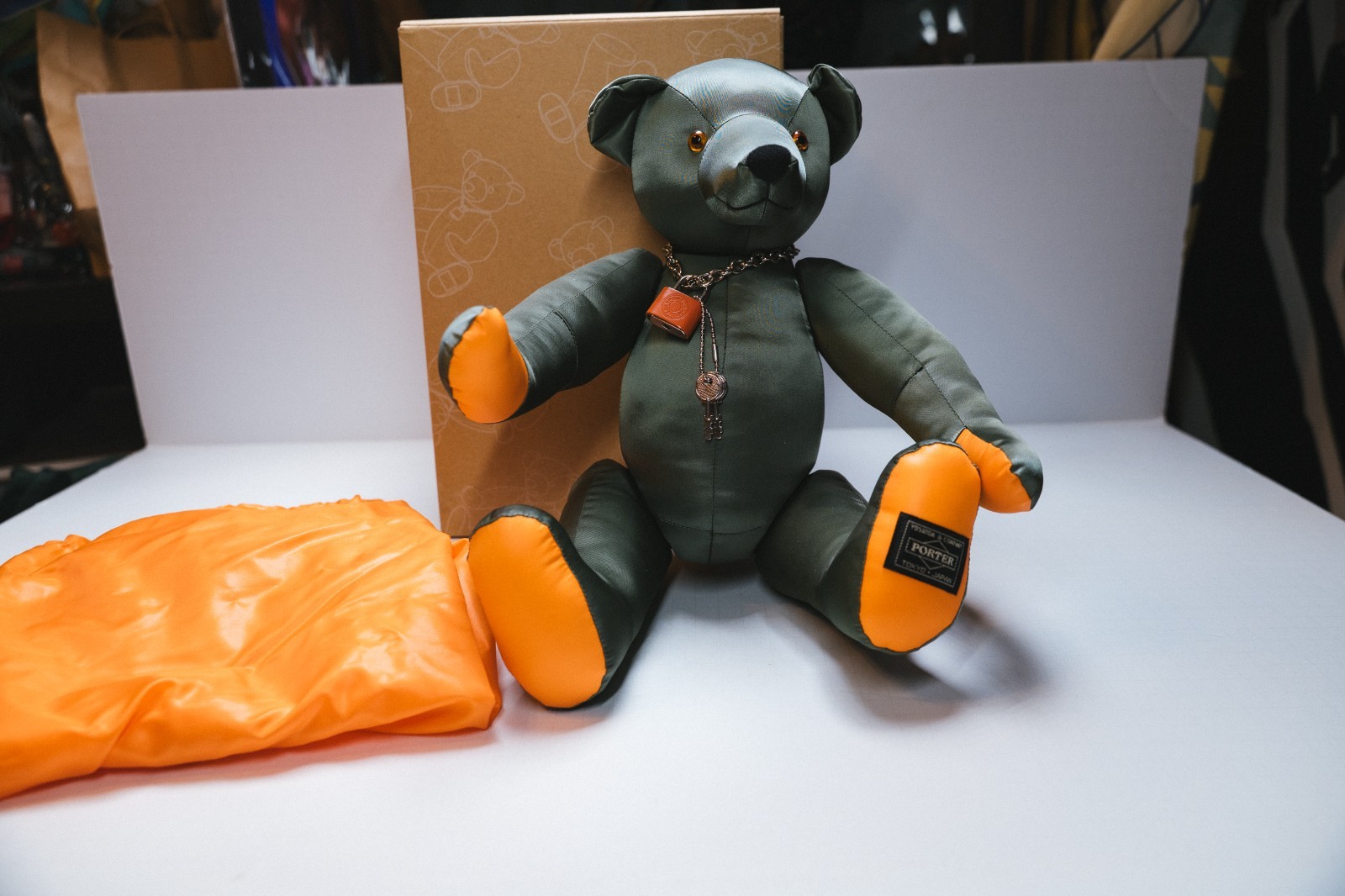 PORTER GRIZZLY BEAR 2024 ver. TANKER Sage Green Stuffed Plush Toy US SELLER