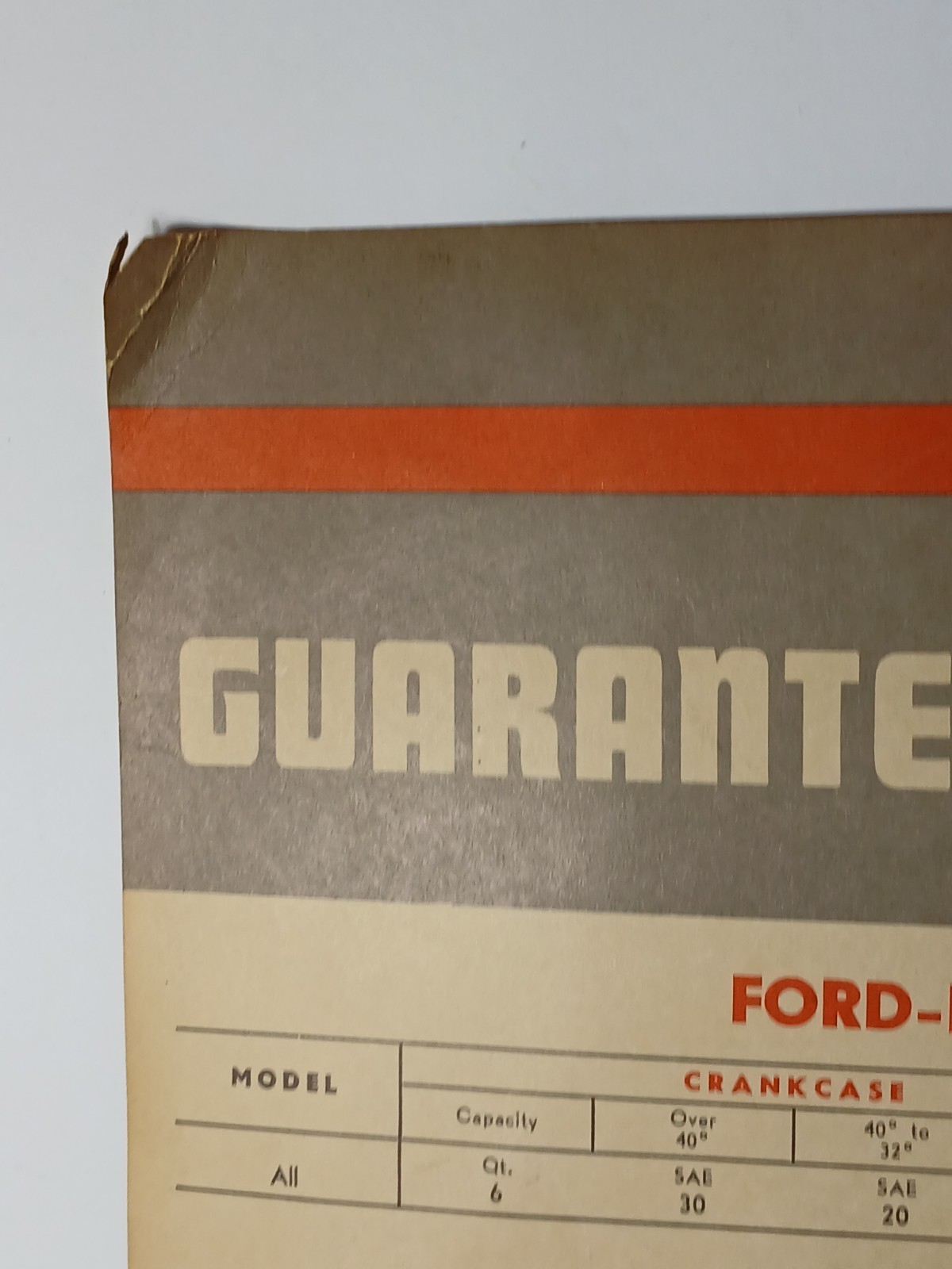 Rare Vintage 1940 Diamond Motor Oil Sign Ford Tractor Sign Ferguson Tractor Sign
