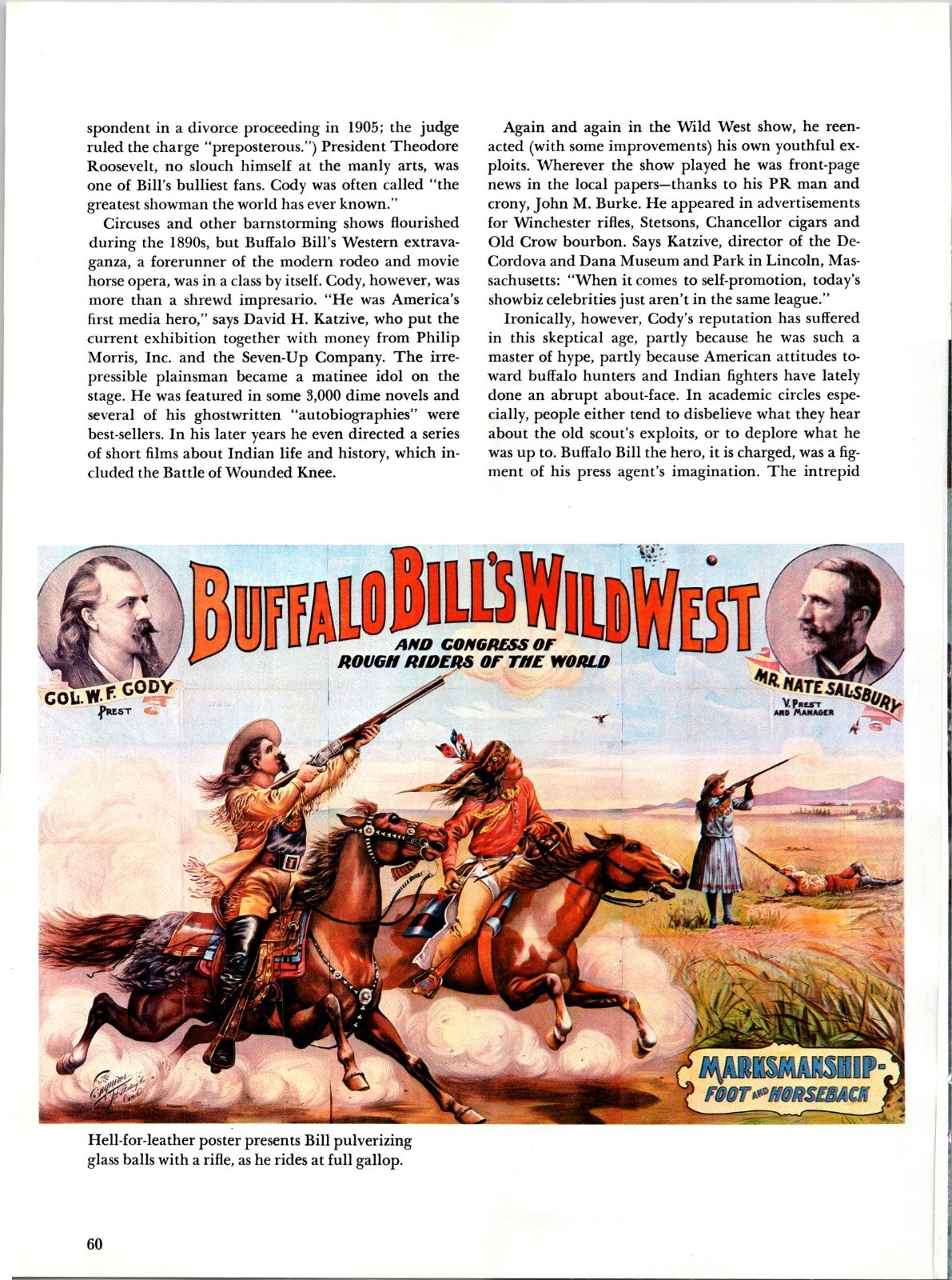 Buffalo Bill’s Wild West Original Vintage Print Ad