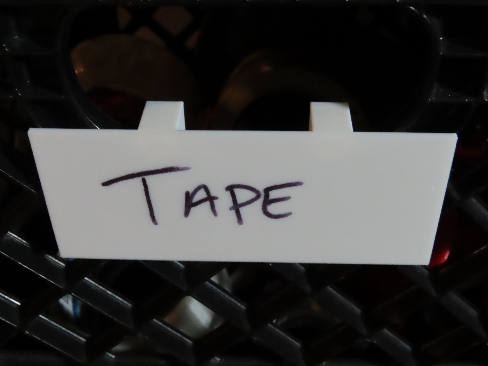 Milk Crate 3d Print Label identification name placard – 12 Pack