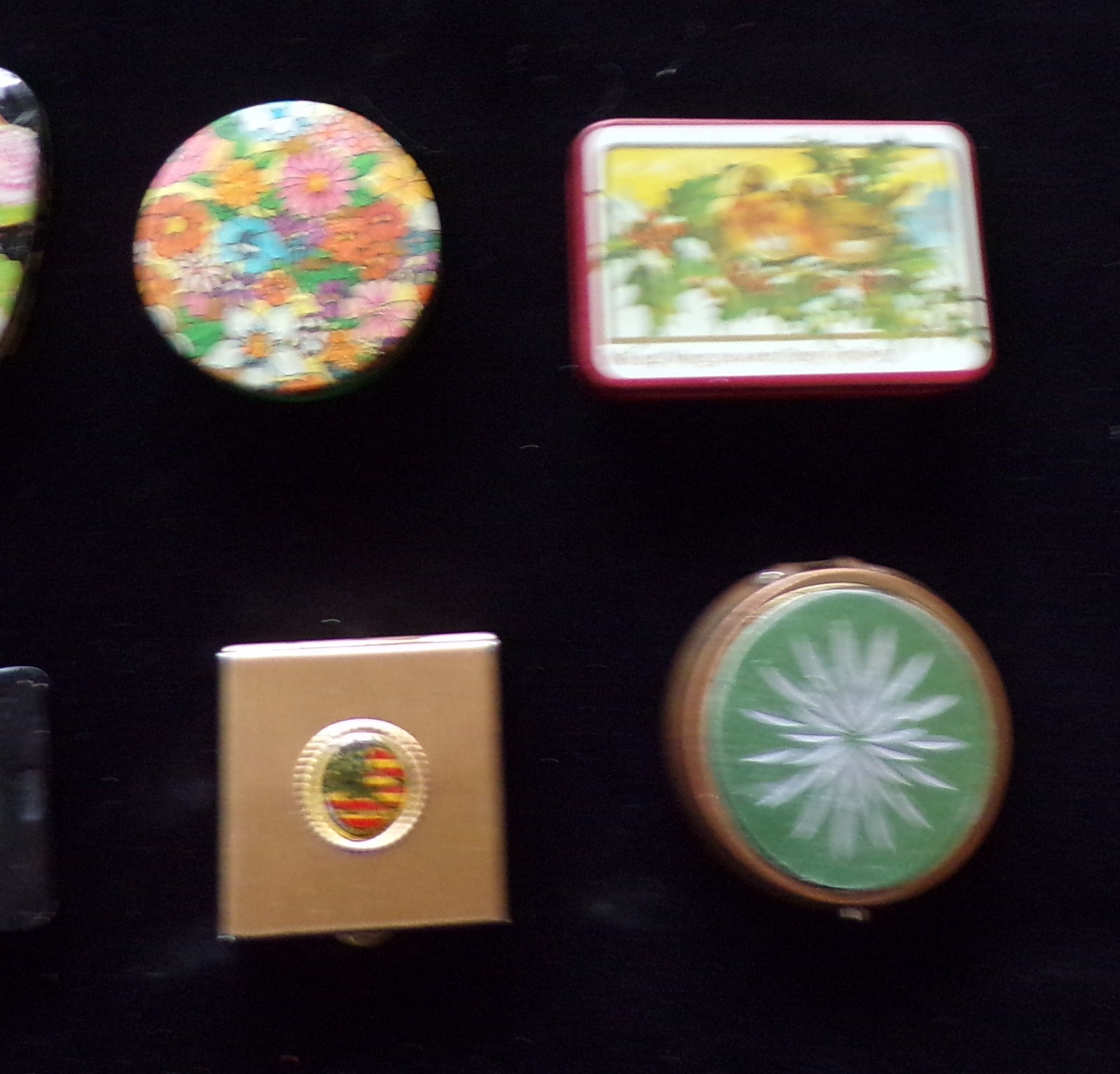 Mixed Lot of 8 Vintage Tin Pill Small Collectible Metal Container Boxes