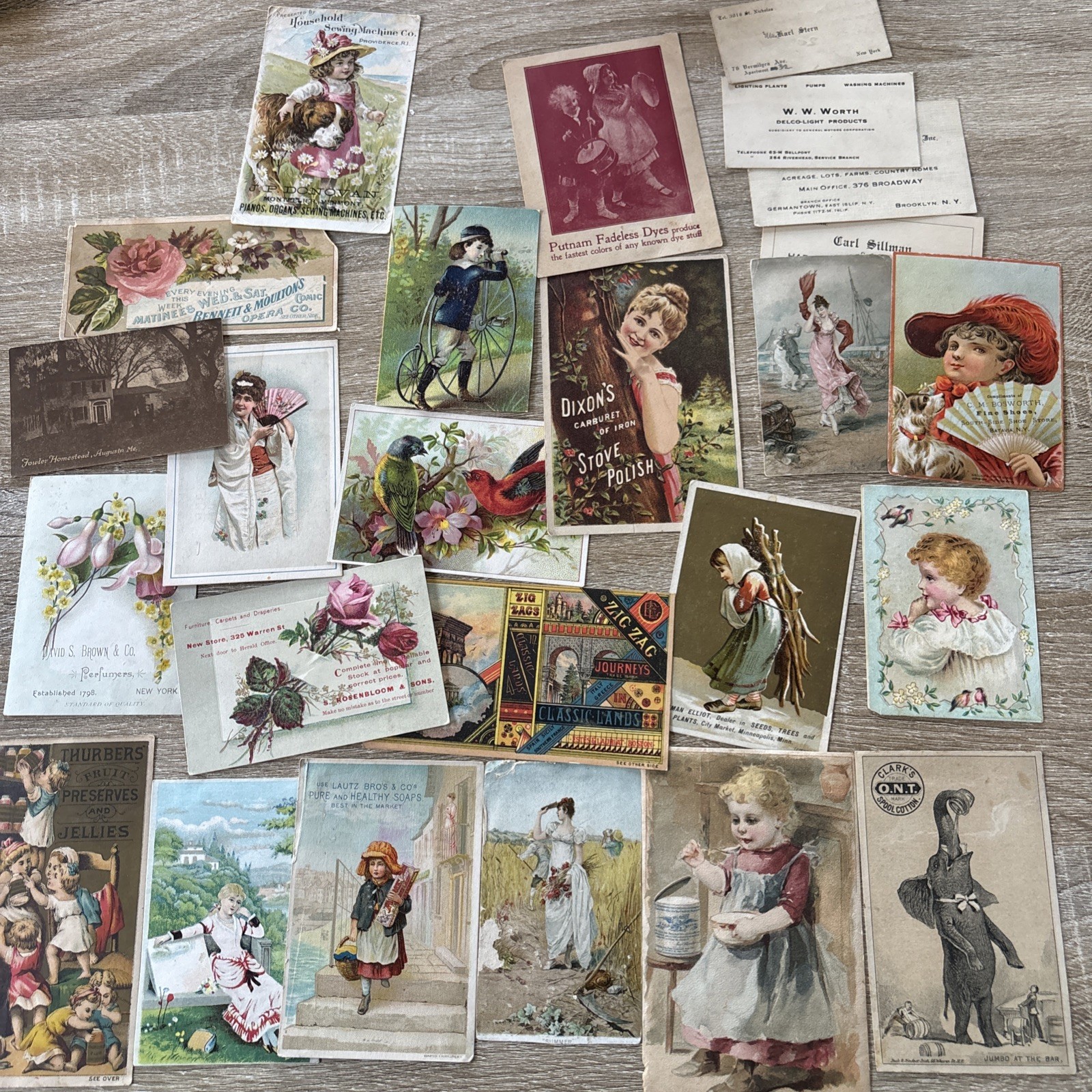 Victorian Trade Card Lot Of 25