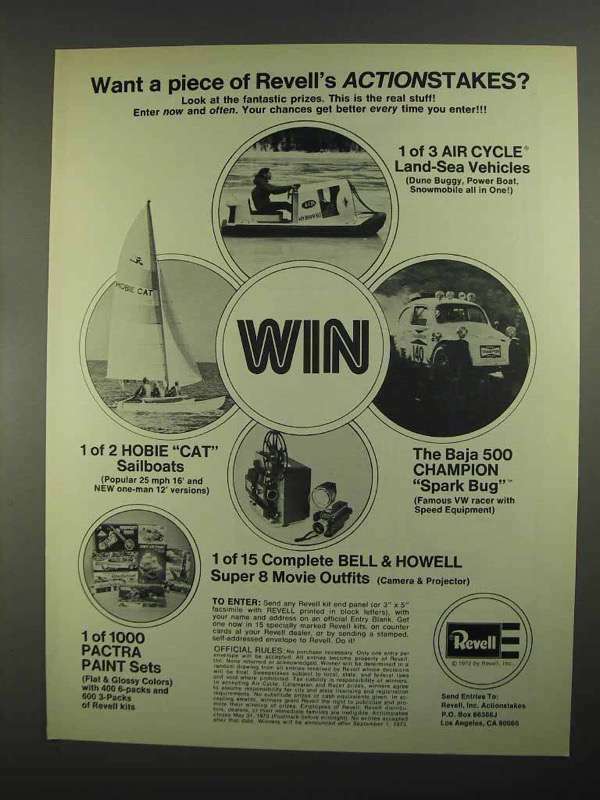 1973 Revell Model Kits Ad – A Piece of Actionstakes