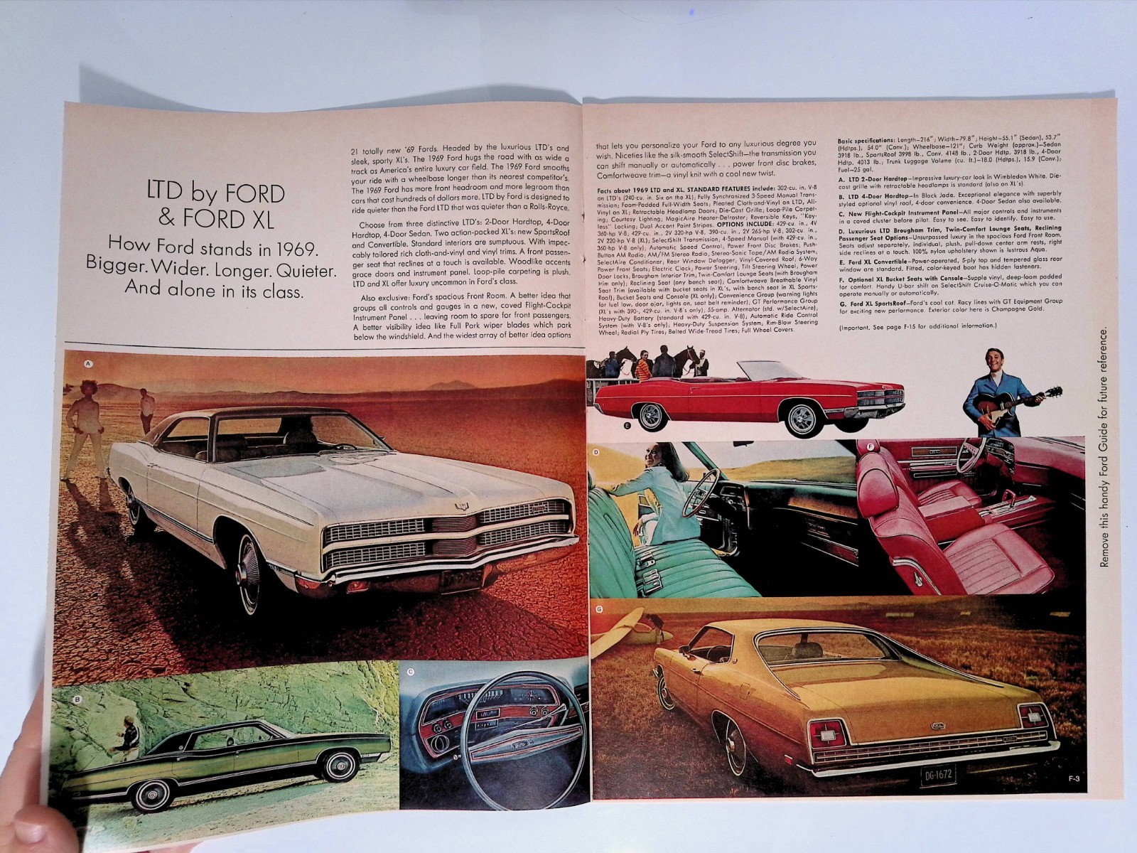 1969 Ford Guide Buyer’s Digest Thunderbird Booklet Print Ad Life Dec 27 1968