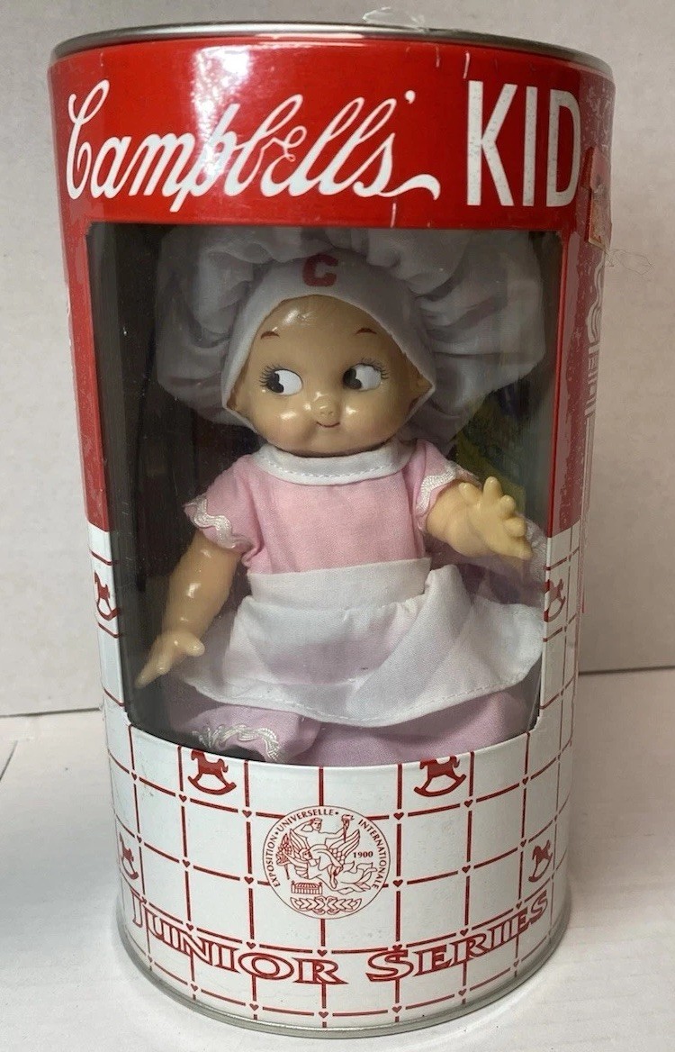 Campbell’s Junior Series Collectible Doll in Advertising Tin