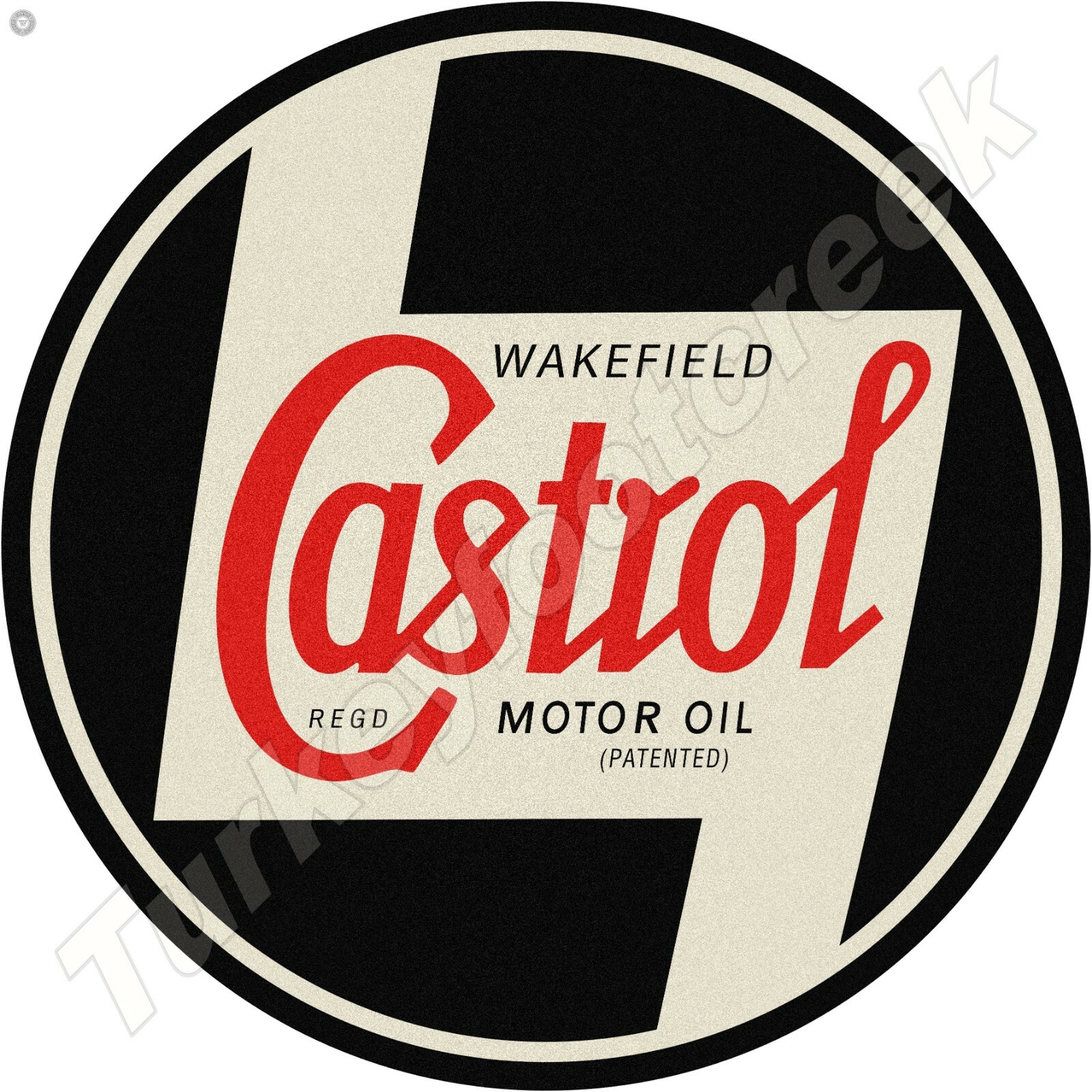 Castrol Motor Oil 18″ Round Metal Sign