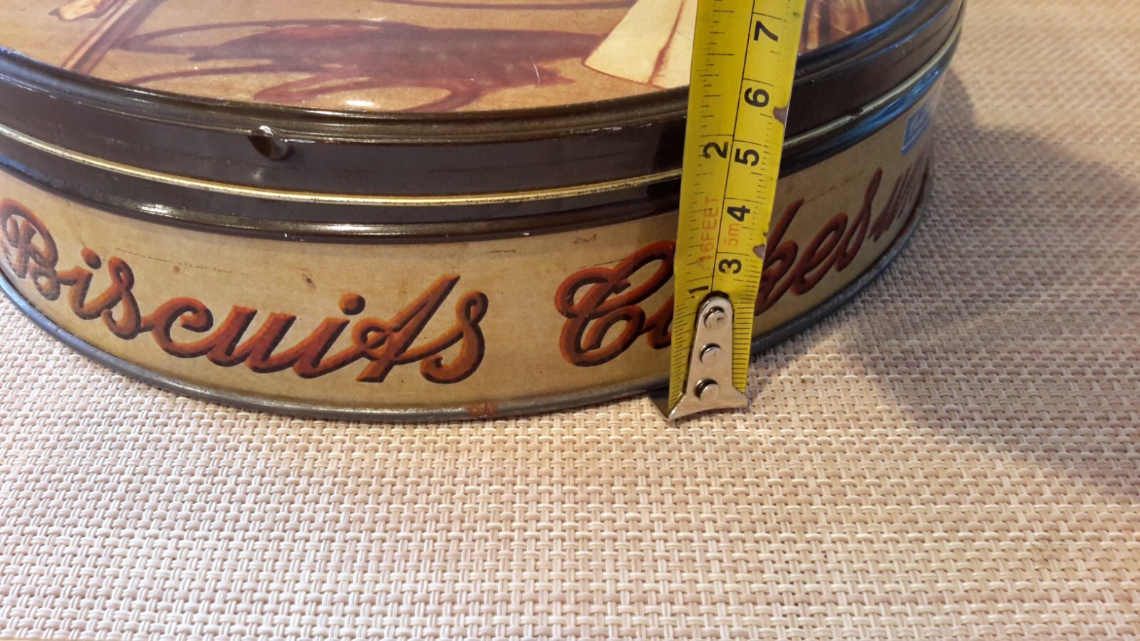 Vintage Bahlsen’s Cakes Round Cookie/Cake Tin Empty Pre-owned
