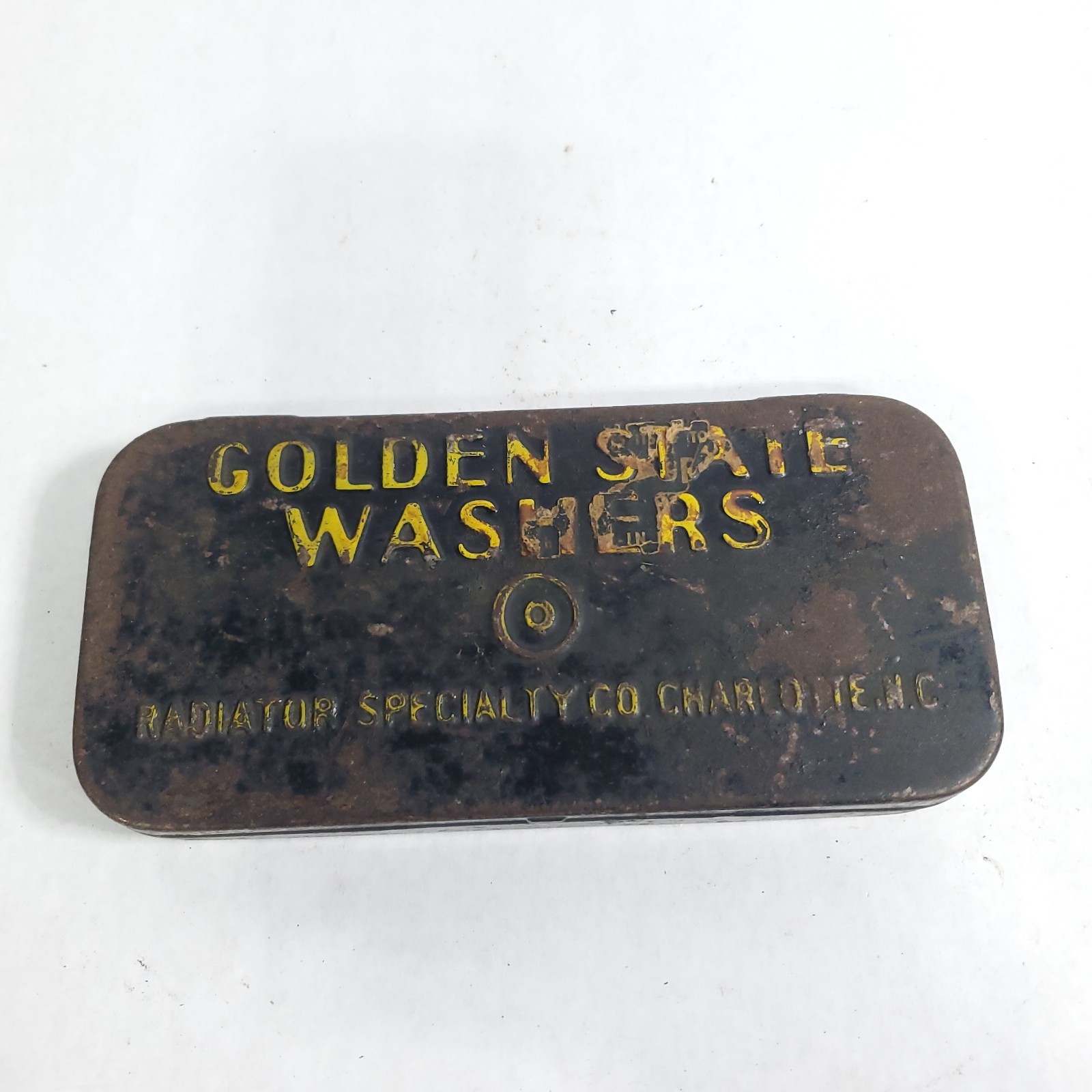 Vintage Golden State Washers Radiator Specialty Parts Tin w/rubber washers