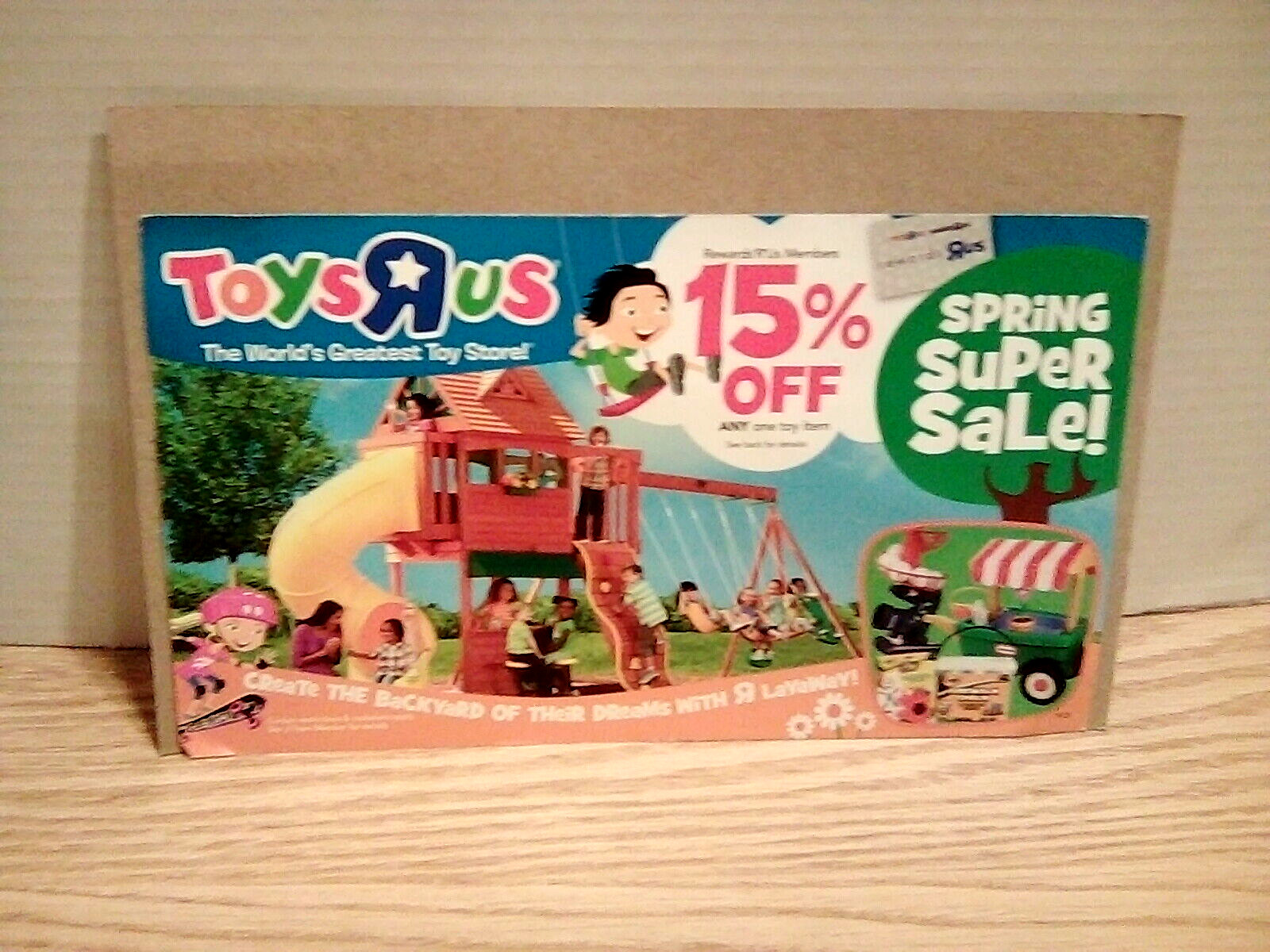 TOYS R US 2012 Super Spring Sale Advertising Postcard. Excellent Condition