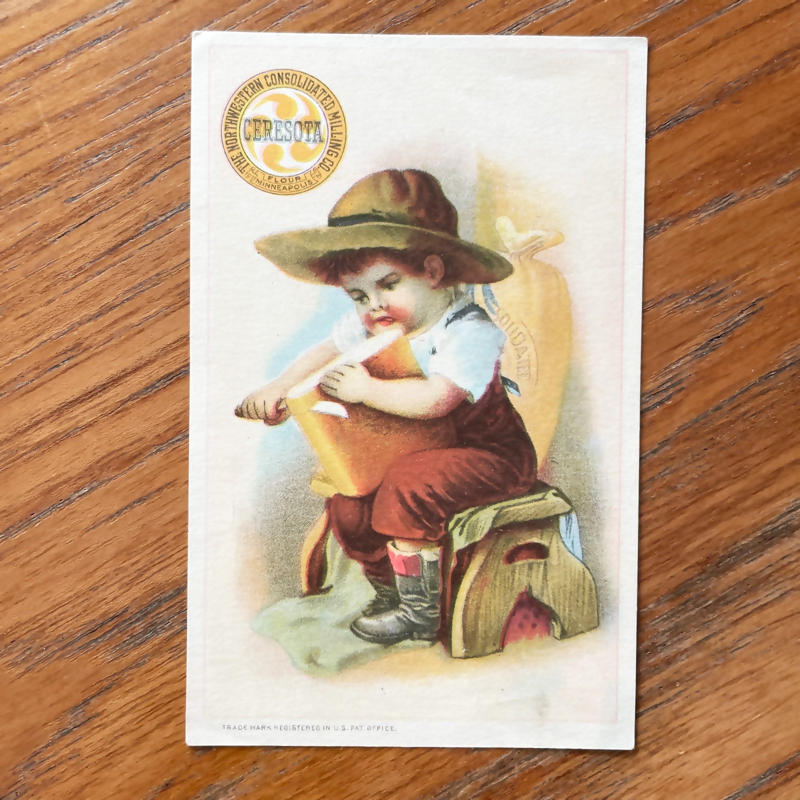 Victorian Trade Card CERESOTA FLOUR Consolidated Milling Minneapolis MN