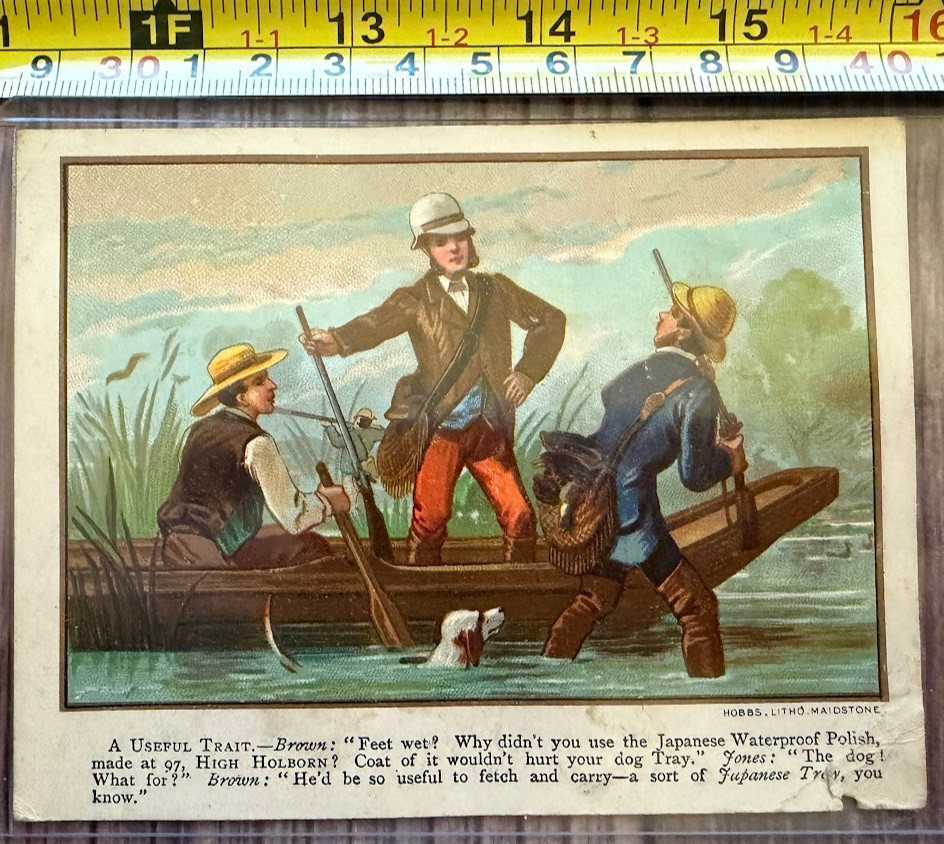 The Japanese Polish Vintage Antique Advertising Print Trade Card Early 1900’s