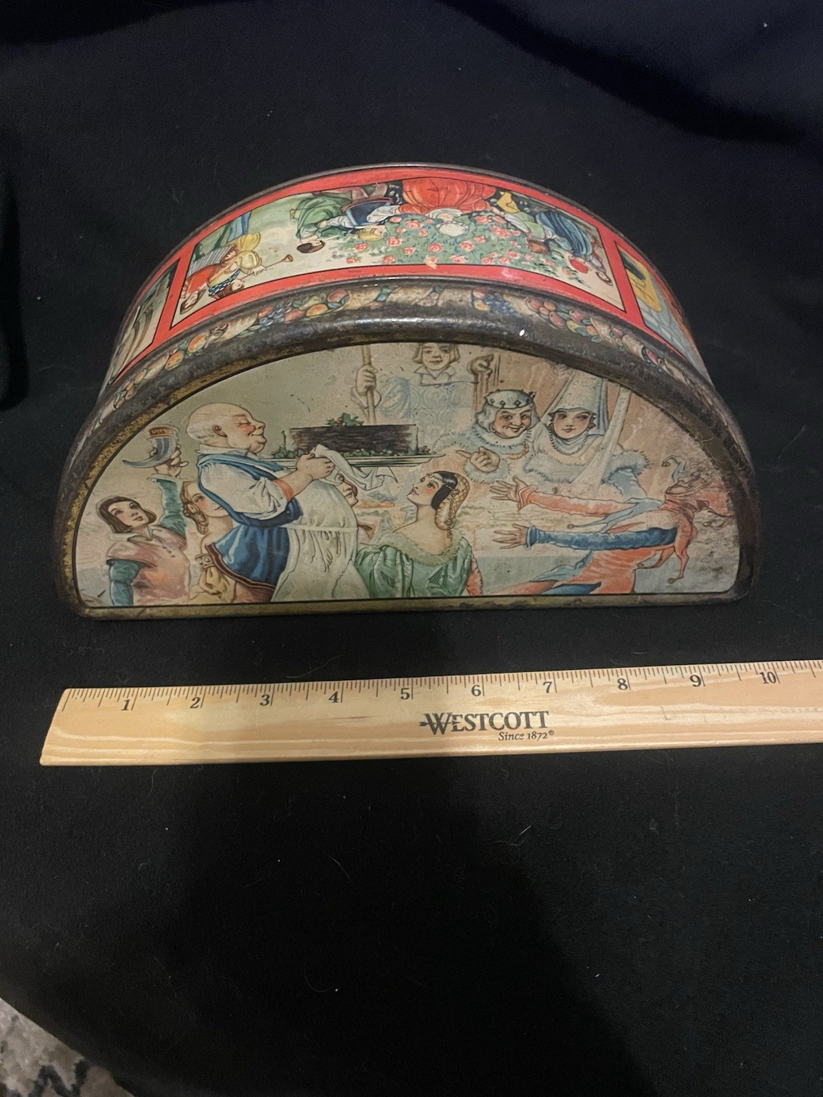 Antique – Early 1900s Fruit Cake Tin By Tindeco For United Biscuit Co
