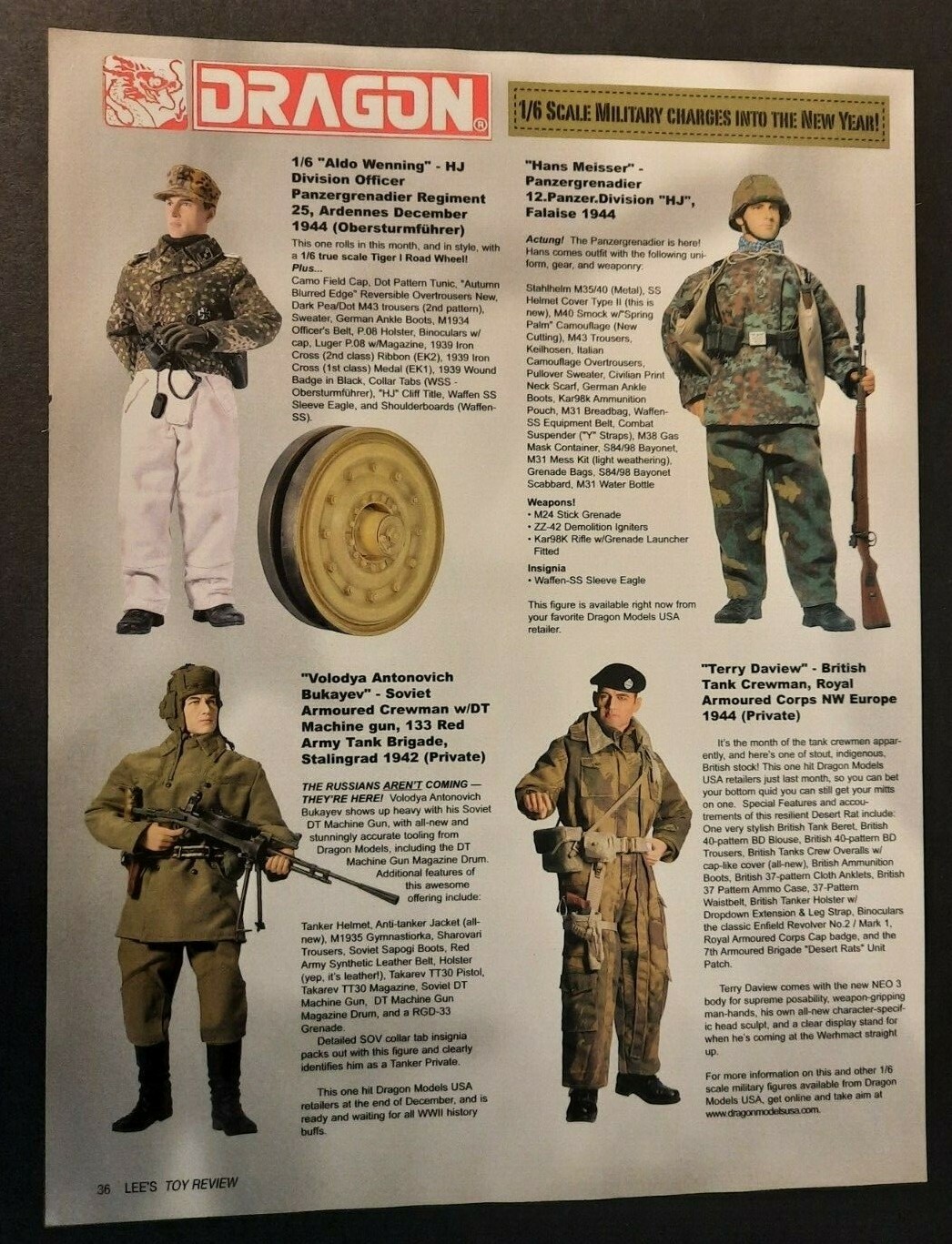DRAGON MODELS WWII German/Soviet Figures Preview Page ~ Magazine PRINT AD 2008