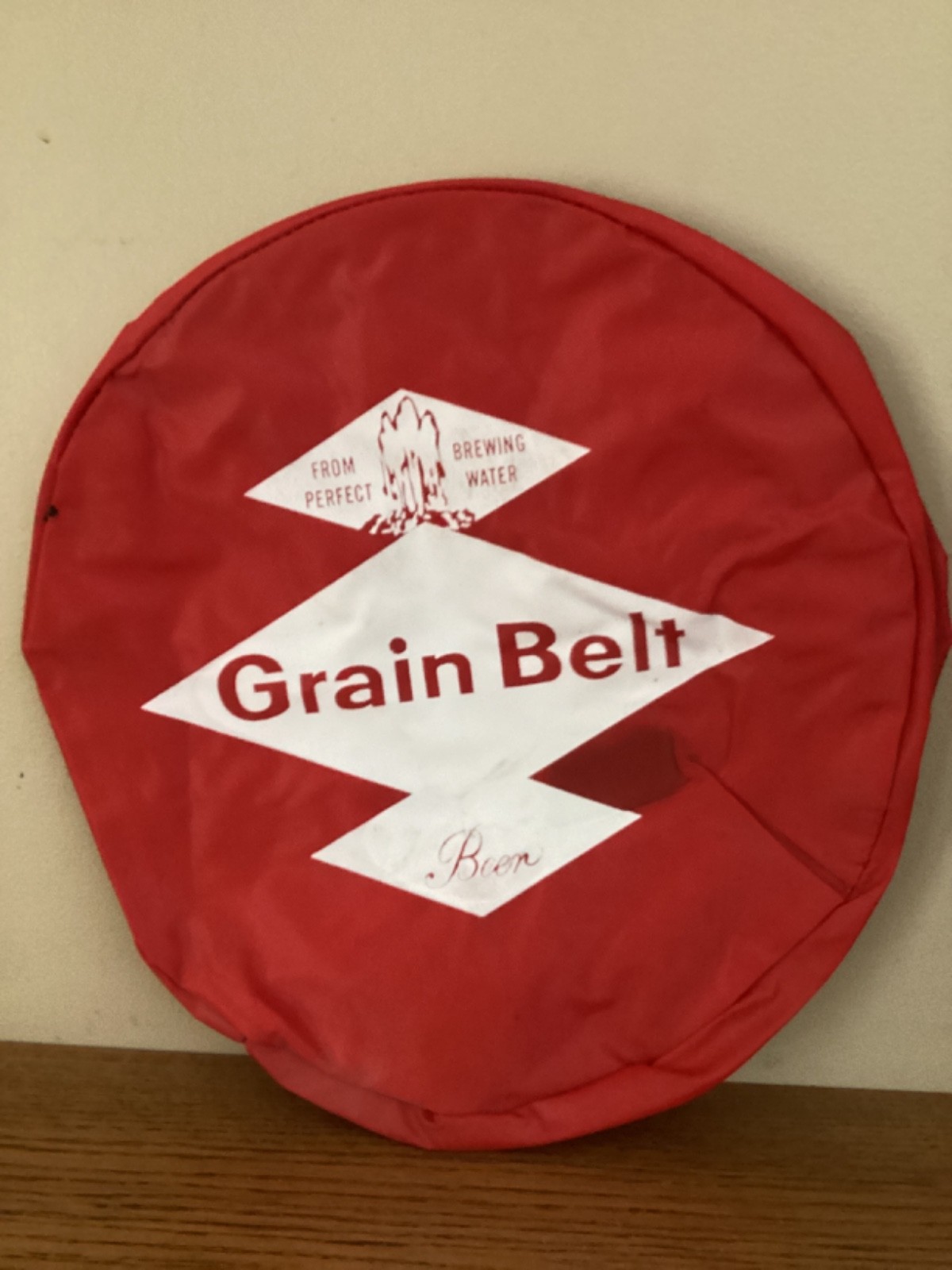 Grainbelt Beer Advertising Round Stool Covers Lot of 3 Minneapolis Minnesota