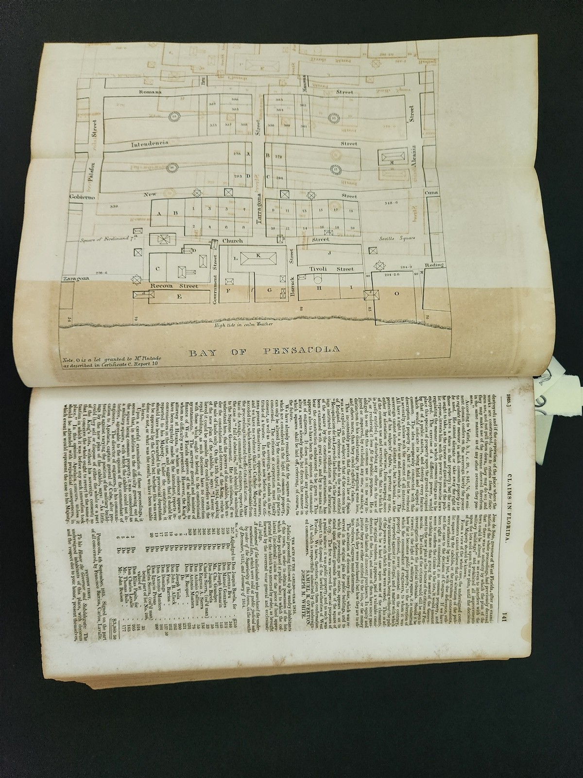 1834 antique AMERICAN STATE PAPERS history PUBLIC LANDS claim plan settlement v4