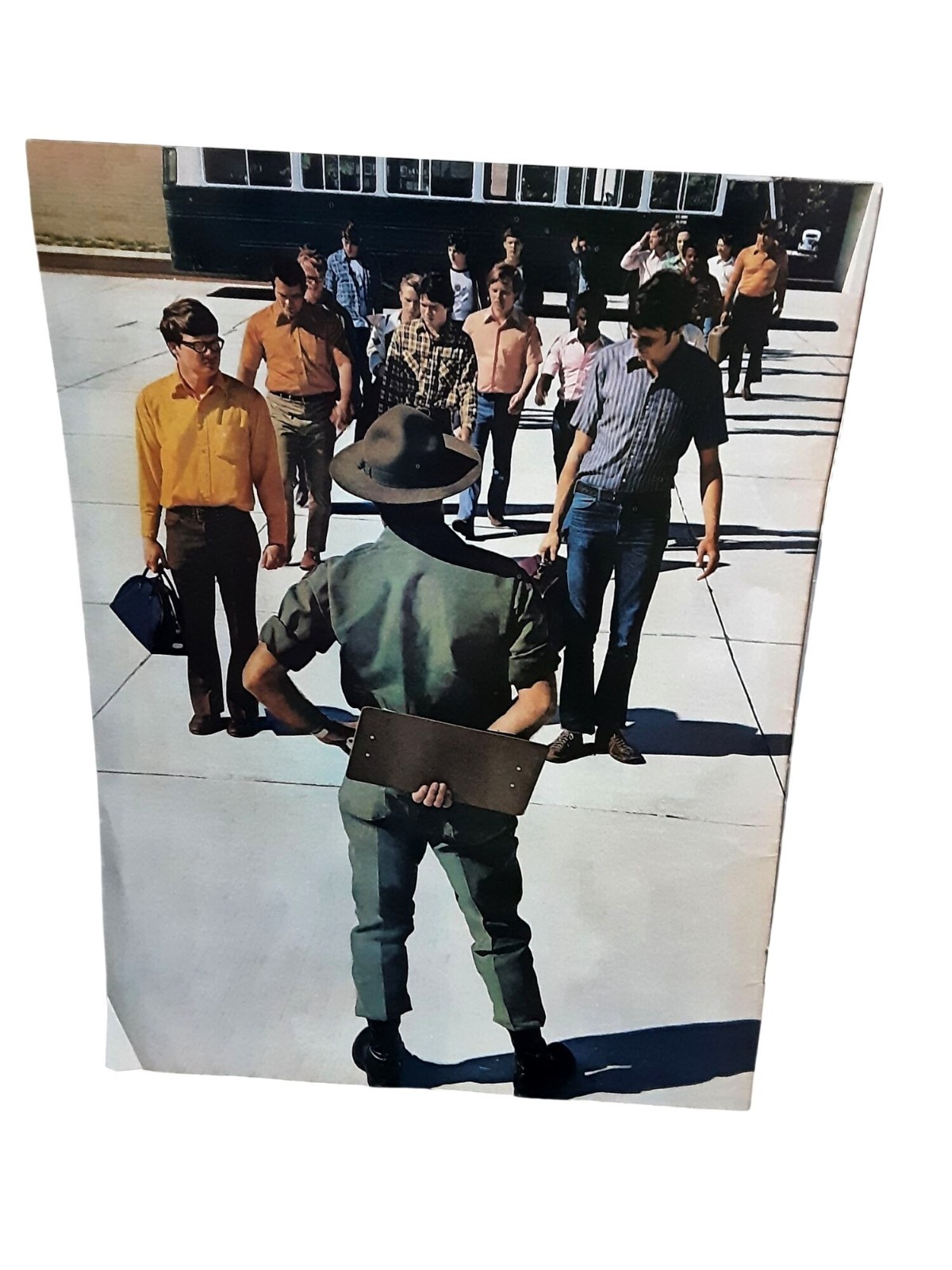 1973 Vintage U.S. Army Recruitment Print Ad Two Page Cut 1970s