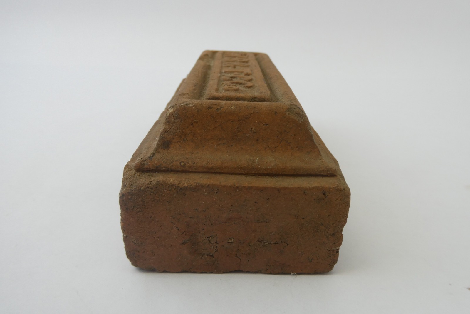 WB & T-C Co Unusual Unique Red Handmade Brick Paperweight Advertising