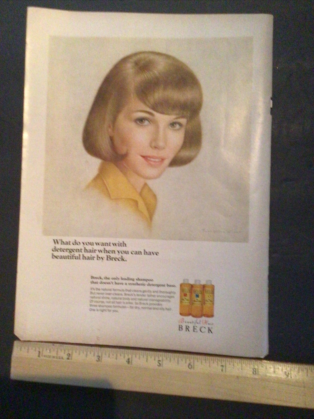 Breck Girl Ad Clipping Original Vintage Magazine Ralph William Williams Art #1