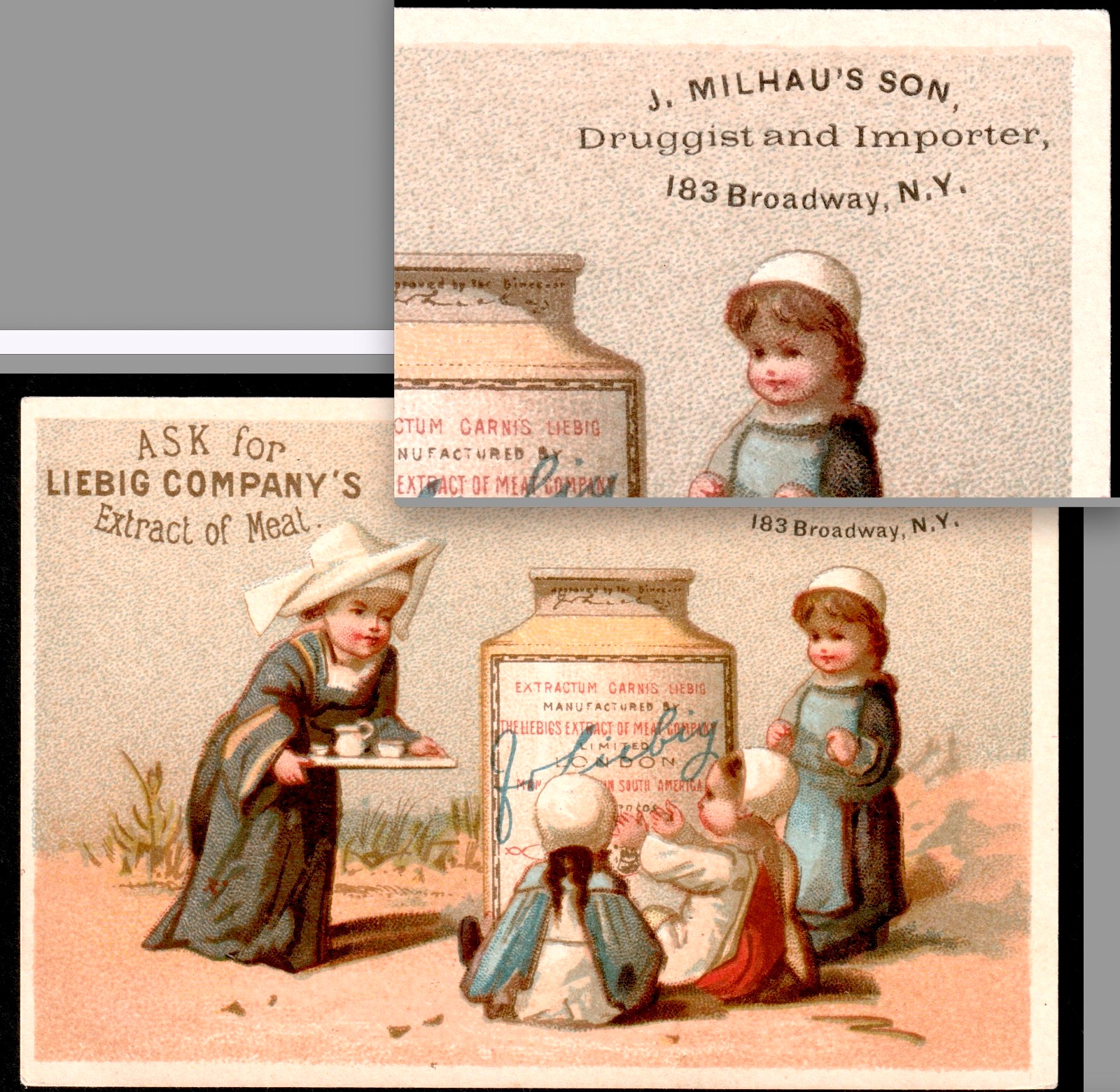 RARE – New York City – LIEBIG 1870’s – ENGLISH Language S42 Nun Nurse Trade Card