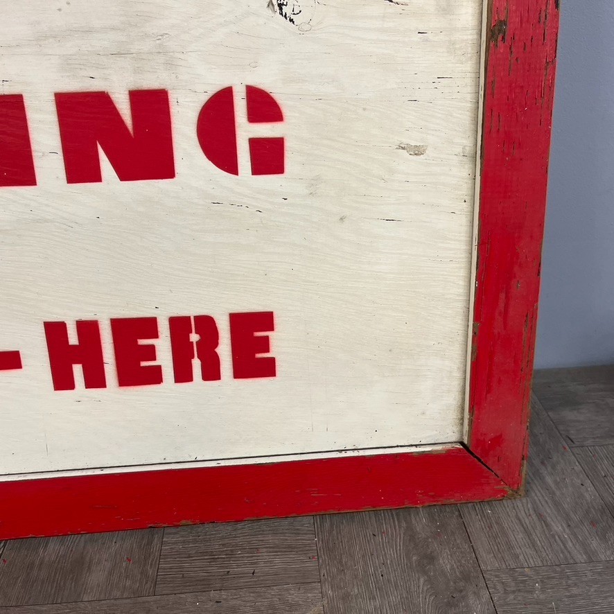 VTG Hand Painted Wood Sign Well Drilling Industrial Pettis Phillips ~30×25″