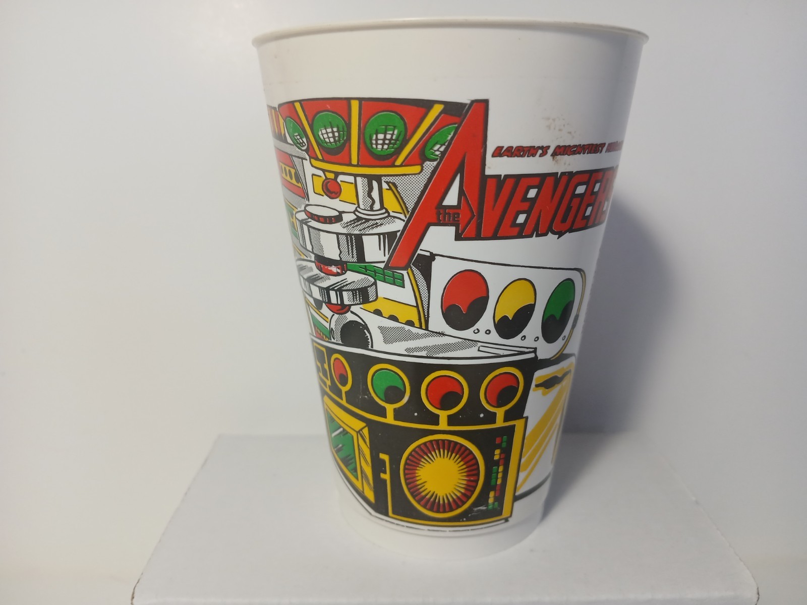 Avengers Vision Scarlet Witch 1977 7-11 Slurpee Cup MARVEL Comic Series