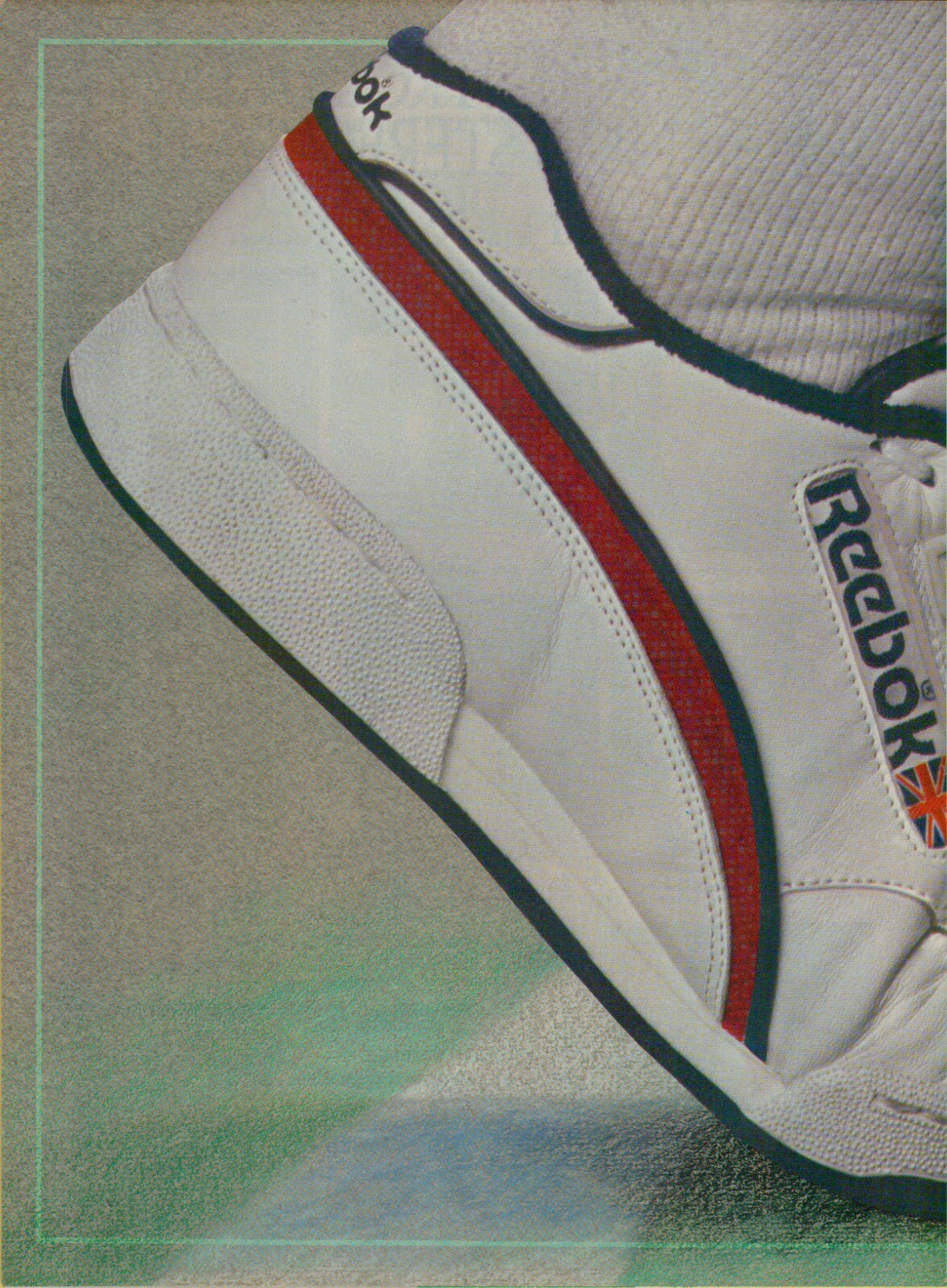 1986 Reebok ACT 600 Optimum Tennis Performance Sneaker Shoe Vintage Print Ad